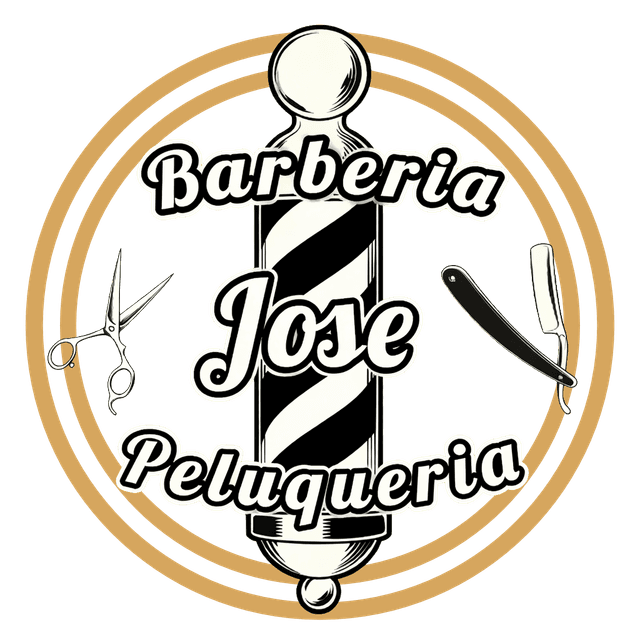 Logo barbería jose peluquería